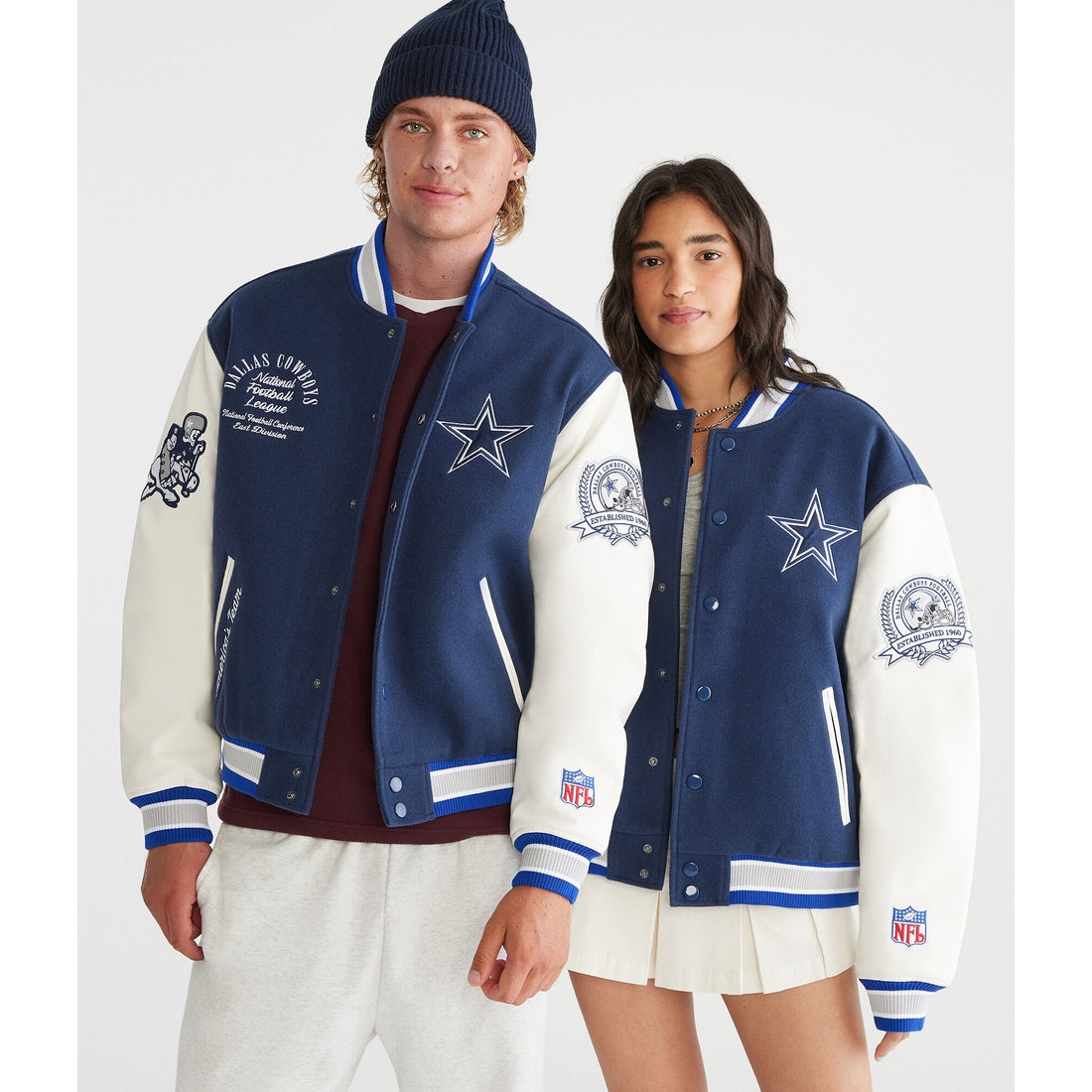 Aeropostale Mens' Dallas Cowboys Bomber Jacket