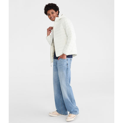 Aeropostale Mens' Hooded Midweight Puffer Jacket