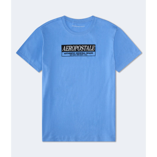 Aeropostale Mens' Aeropostale Box Logo Applique Graphic Tee