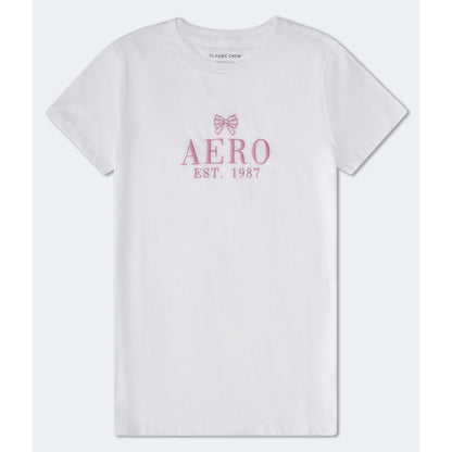 Aeropostale Womens' Bow Logo Graphic Tee