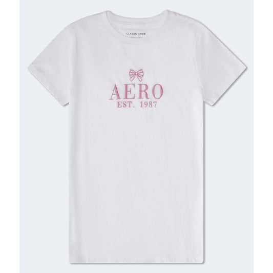 Aeropostale Womens' Bow Logo Graphic Tee