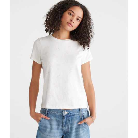 Aeropostale Womens' Seriously Soft Vintage Fit Crew Tee