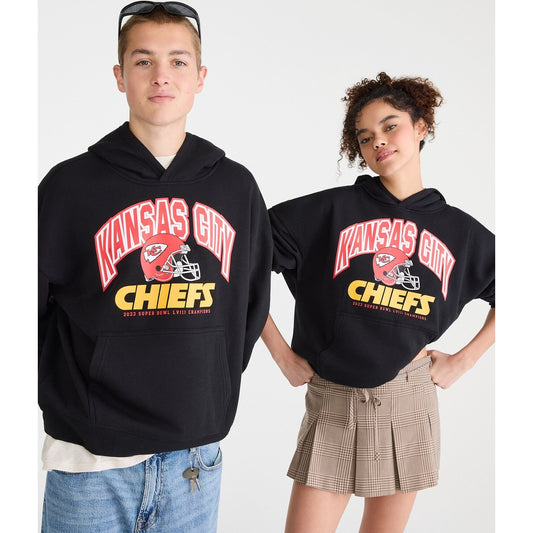Aeropostale Mens' Kansas City Chiefs 2023 Season Pullover Hoodie