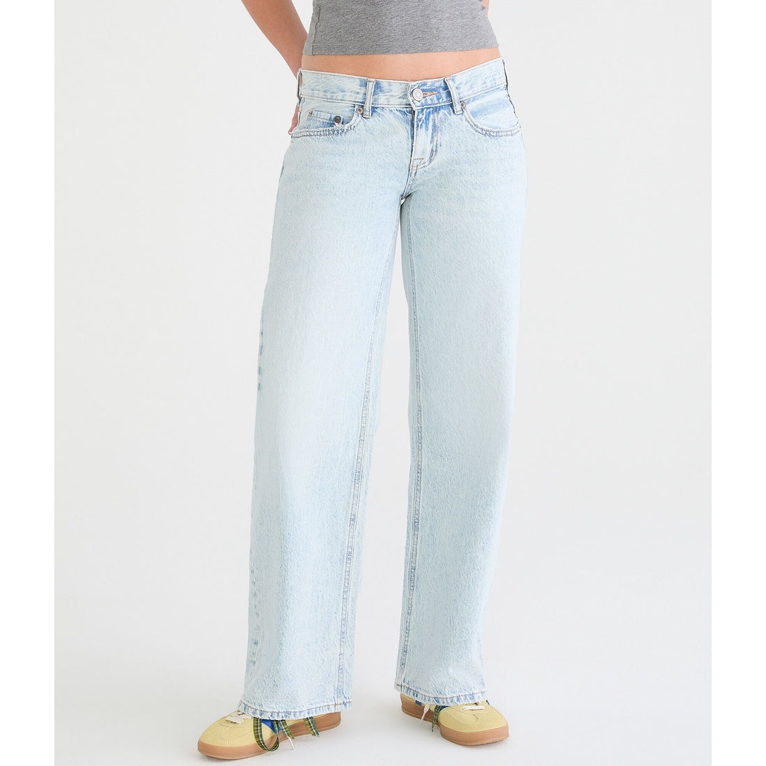 Super Low-Rise Baggy Wide Leg Jean