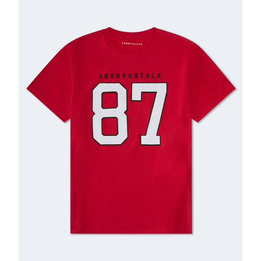 Aeropostale Mens' Aeropostale Large 87 Applique Graphic Tee