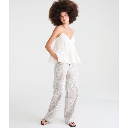 Low-Rise Baggy Wide Leg Forest Camo Jean