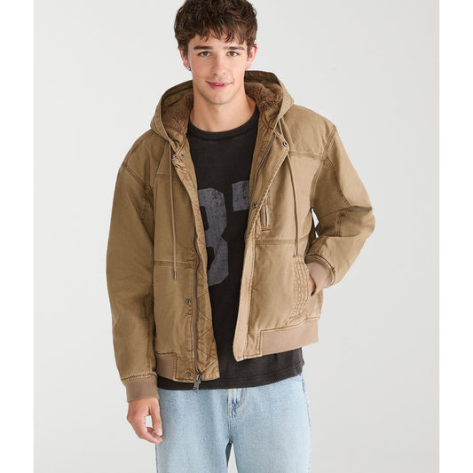 Aeropostale Mens' Hooded Workwear Jacket