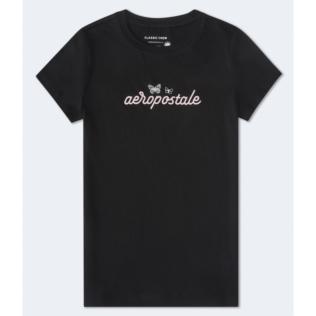Aeropostale Womens' Aeropostale Script Butterflies Graphic Tee