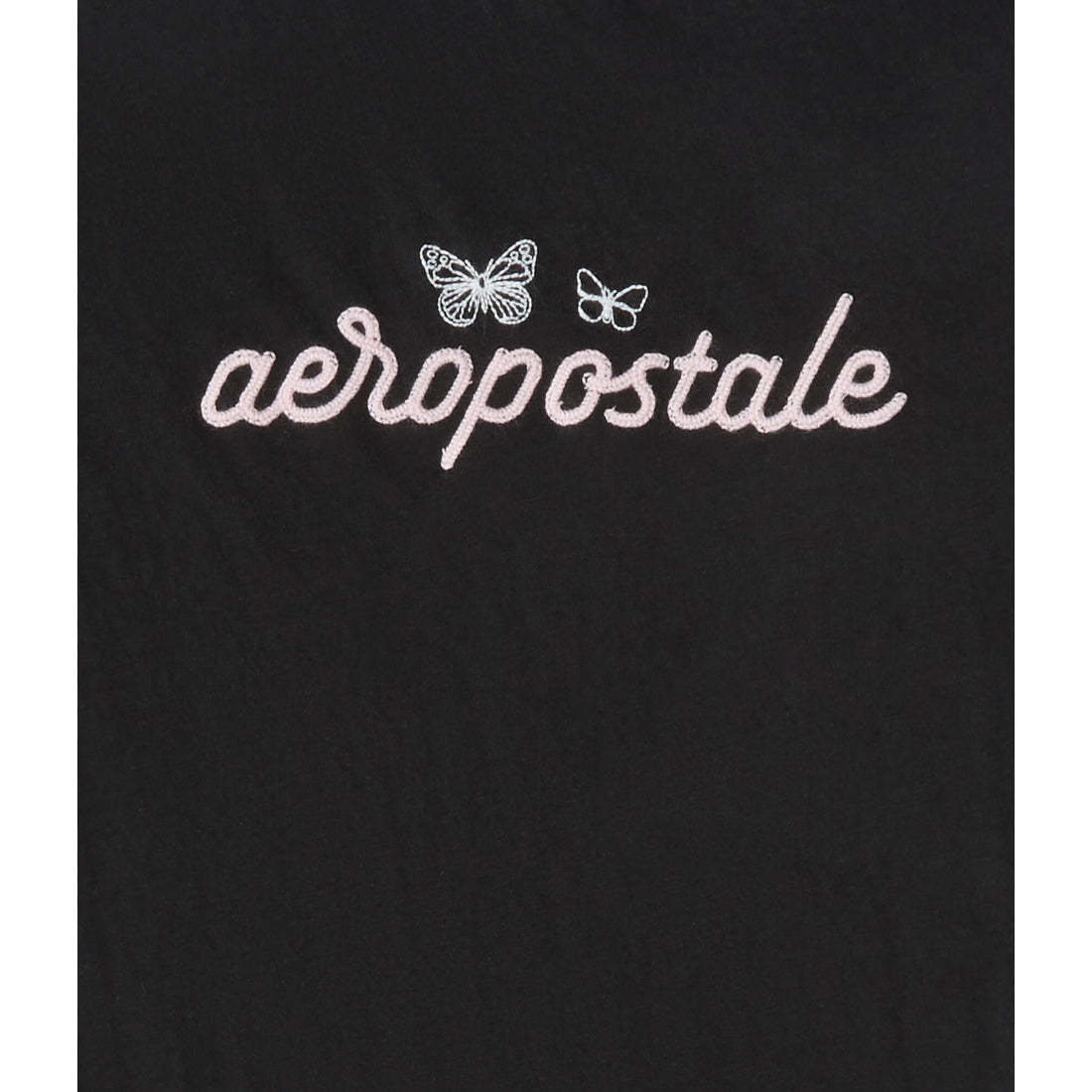 Aeropostale Womens' Aeropostale Script Butterflies Graphic Tee