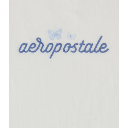 Aeropostale Womens' Aeropostale Script Butterflies Graphic Tee