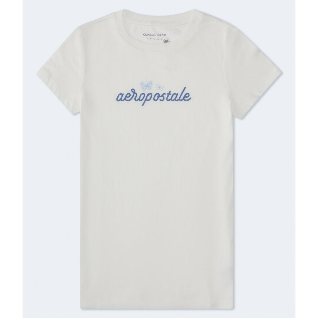 Aeropostale Womens' Aeropostale Script Butterflies Graphic Tee