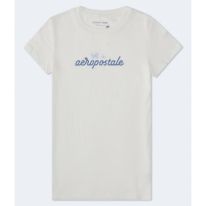 Aeropostale Womens' Aeropostale Script Butterflies Graphic Tee