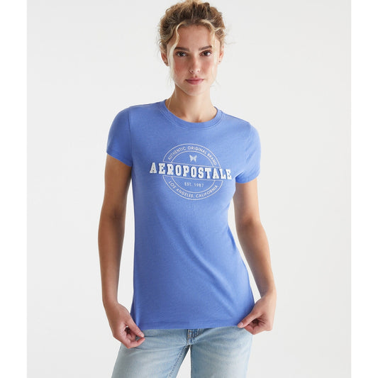Aeropostale Womens' Aeropostale Circle Applique Graphic Tee