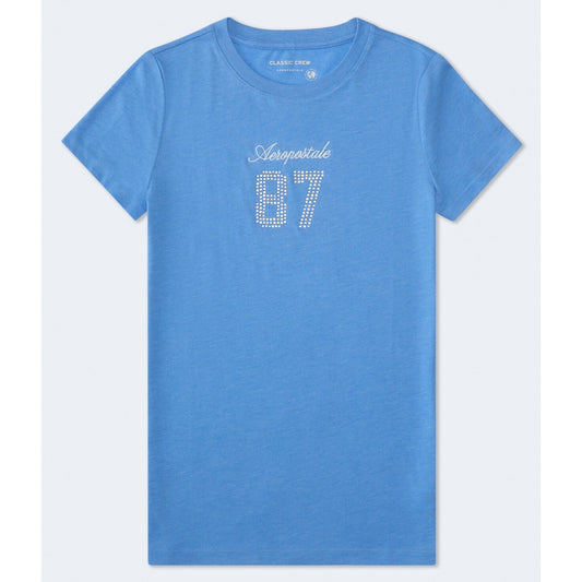 Aeropostale Womens' Aeropostale 87 Rhinestone Graphic Tee