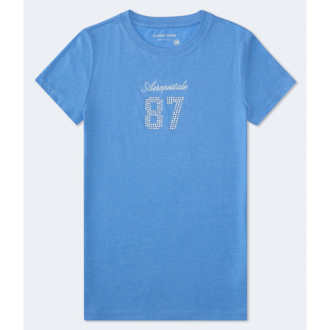 Aeropostale Womens' Aeropostale 87 Rhinestone Graphic Tee