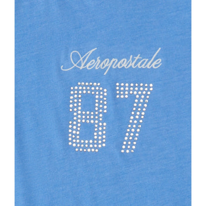 Aeropostale 87 Rhinestone Graphic Tee