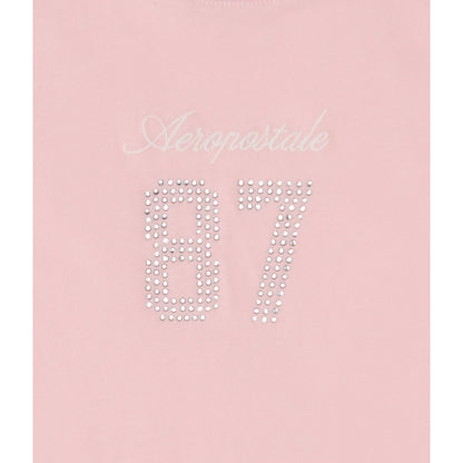 Aeropostale Womens' Aeropostale 87 Rhinestone Graphic Tee