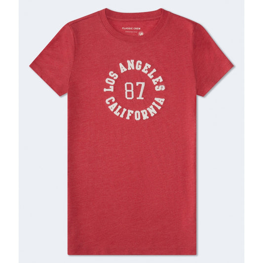 Aeropostale Womens' Los Angeles 87 Applique Graphic Tee