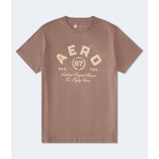 Aeropostale Mens' 87 Flocked Graphic Tee