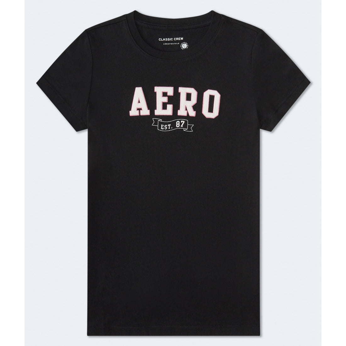 Aeropostale Womens' Banner Applique Graphic Tee