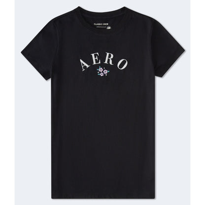 Aeropostale Womens' Arch Floral Graphic Tee
