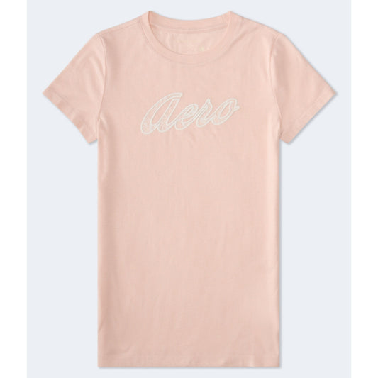 Aeropostale Womens' Lace Script Graphic Tee