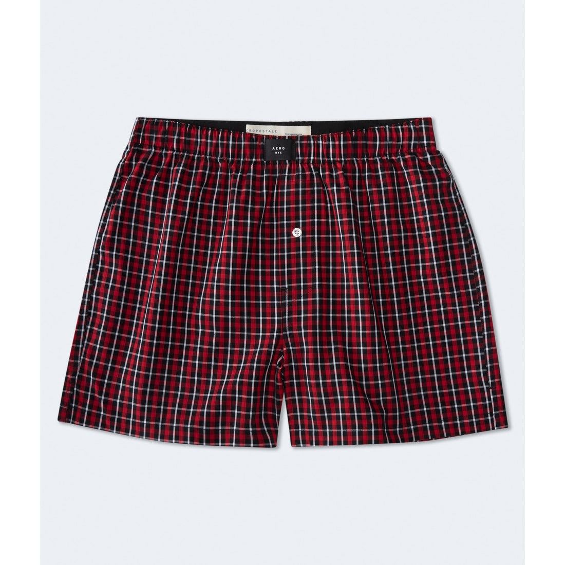 Aeropostale Mens' Small Plaid 4" Woven Boxers