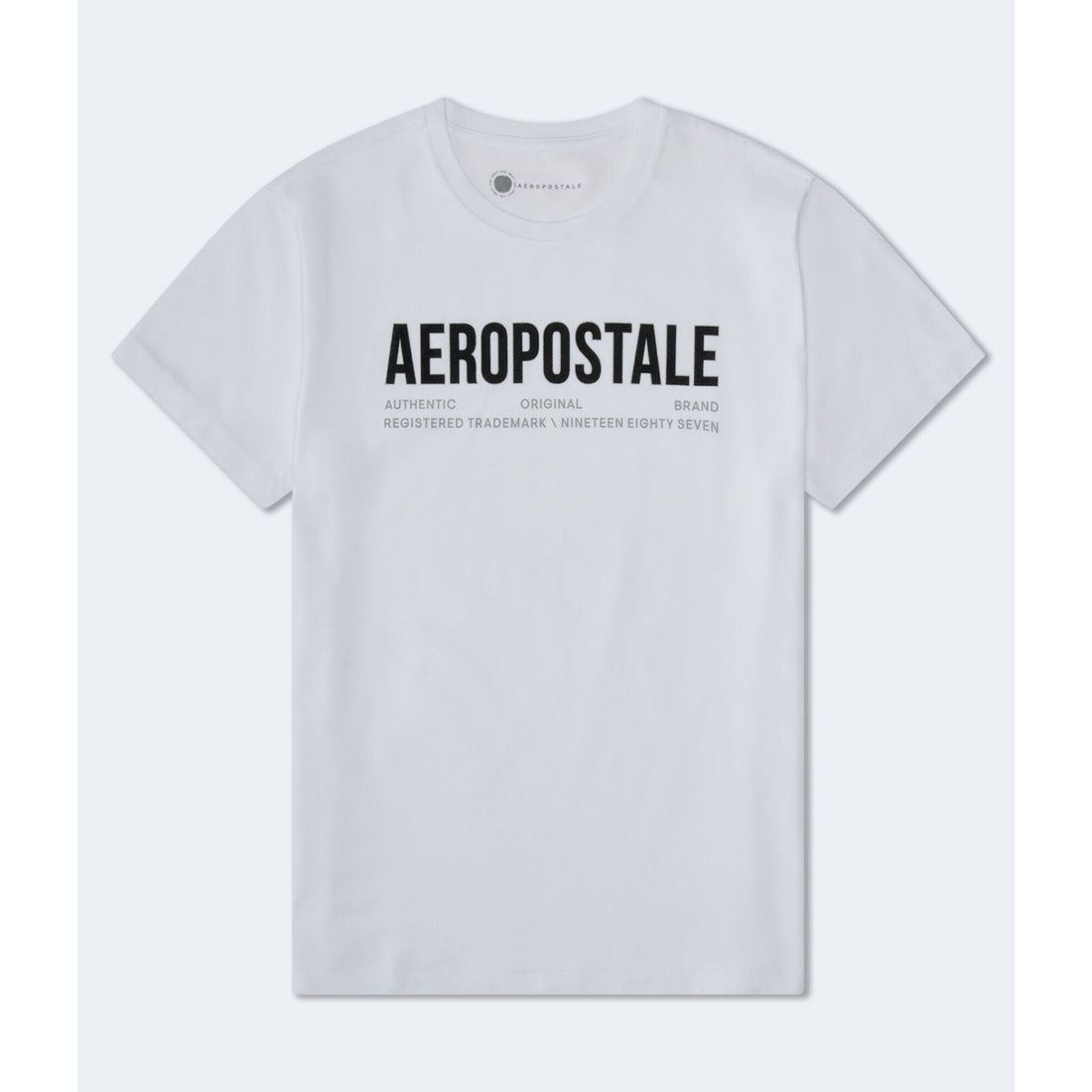 Aeropostale Authentic Logo Flocked Graphic Tee