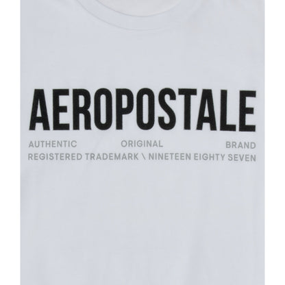 Aeropostale Authentic Logo Flocked Graphic Tee