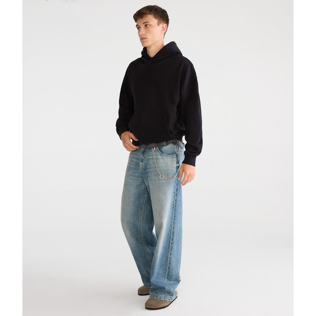 Aeropostale Mens' Boxy Pullover Hoodie