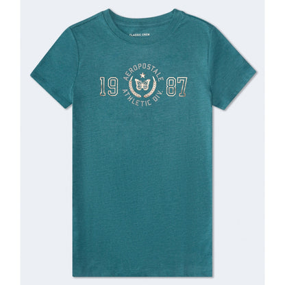 Aeropostale Womens' Aeropostale 1987 Butterfly Foil Graphic Tee