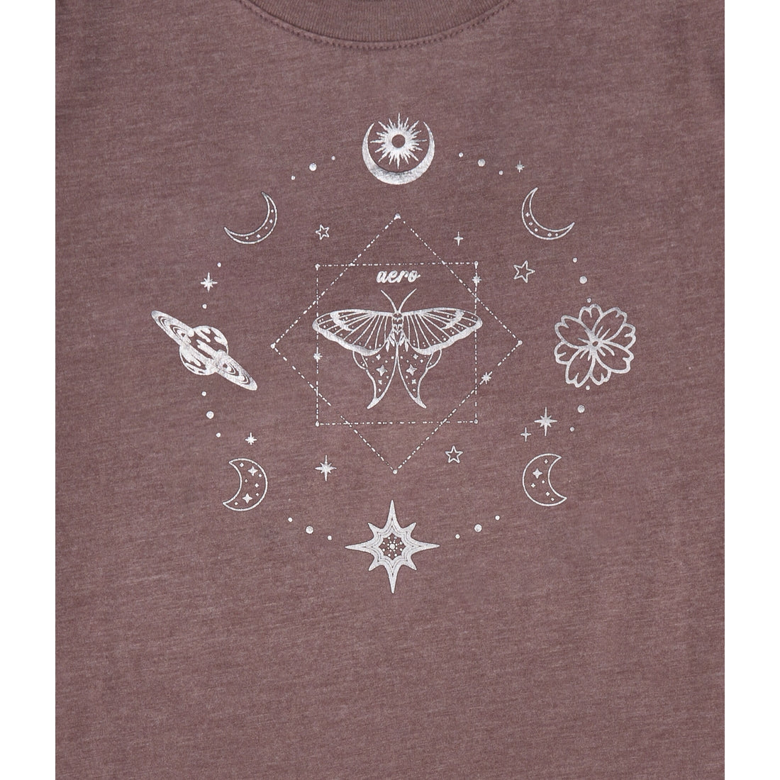 Aeropostale Womens' Celestial Foil Graphic Tee
