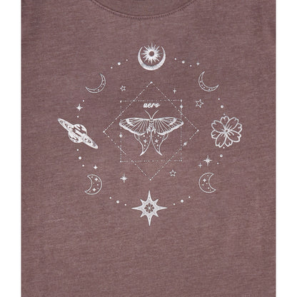 Aeropostale Womens' Celestial Foil Graphic Tee