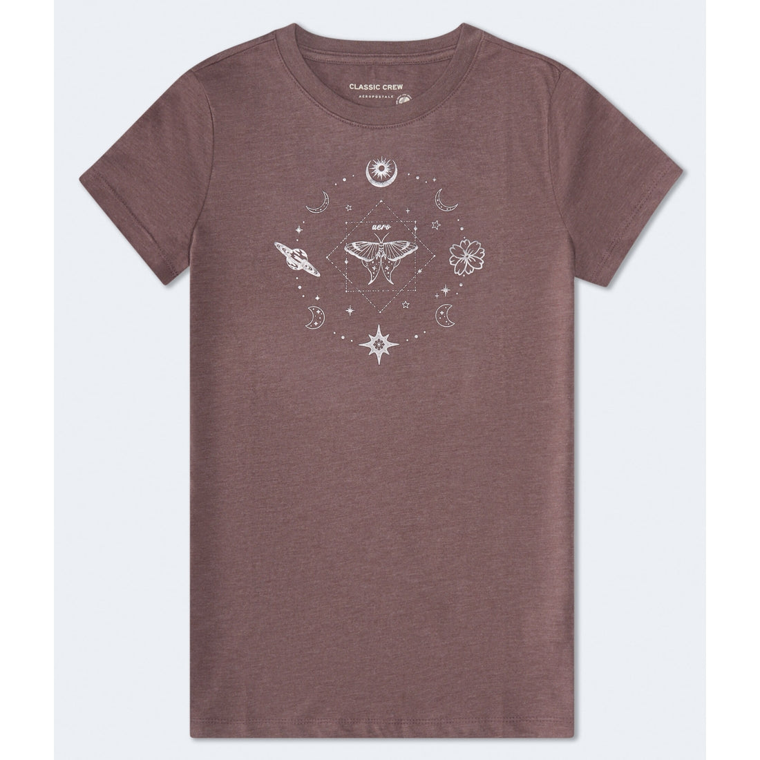 Aeropostale Womens' Celestial Foil Graphic Tee