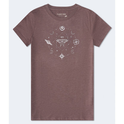 Aeropostale Womens' Celestial Foil Graphic Tee