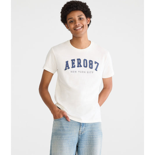 Aeropostale Mens' 87 Applique Graphic Tee