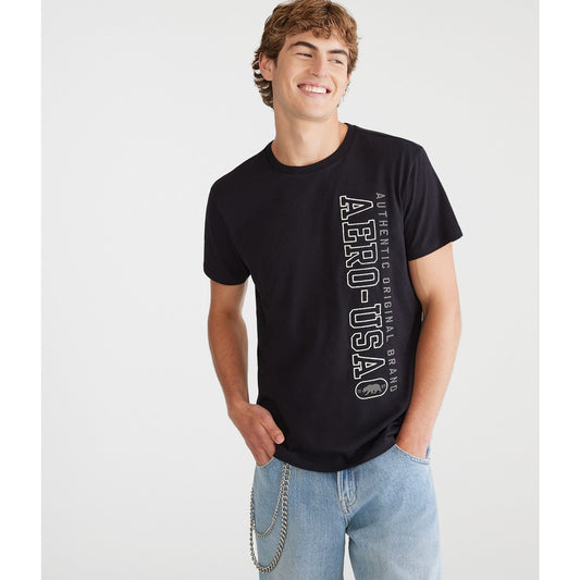 Aeropostale Mens' Aero-USA Bear Graphic Tee