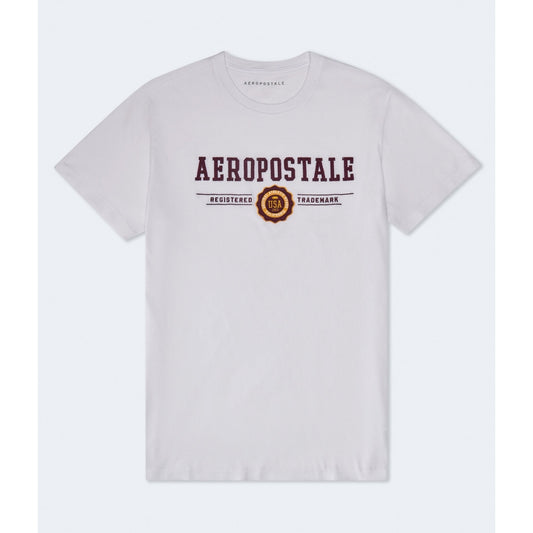 Aeropostale Mens' Aeropostale Bear Crest Applique Graphic Tee