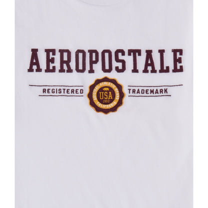 Aeropostale Mens' Aeropostale Bear Crest Applique Graphic Tee