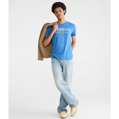 Aeropostale Mens' Aeropostale Bear Crest Applique Graphic Tee