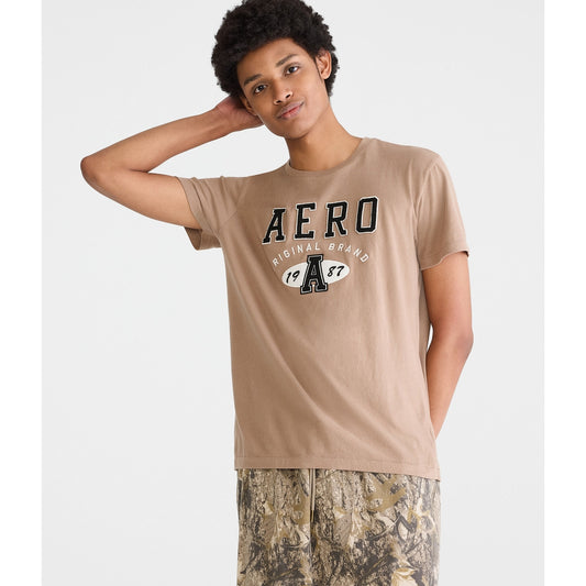 Aeropostale Mens' Original Oval Applique Graphic Tee