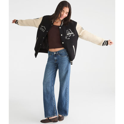 Low-Rise Baggy Wide Leg Jean