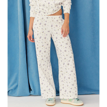 Aeropostale Womens' Demetra for Floral Wide Leg Sweatpants