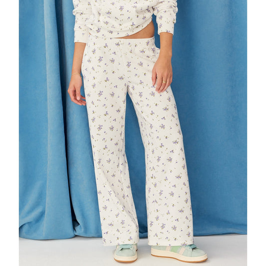 Aeropostale Womens' Demetra for Floral Wide Leg Sweatpants