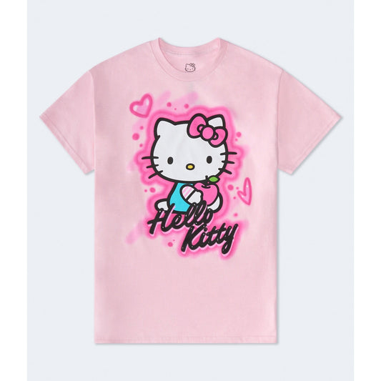 Aeropostale Womens' Hello Kitty Airbrush Oversized Graphic Tee