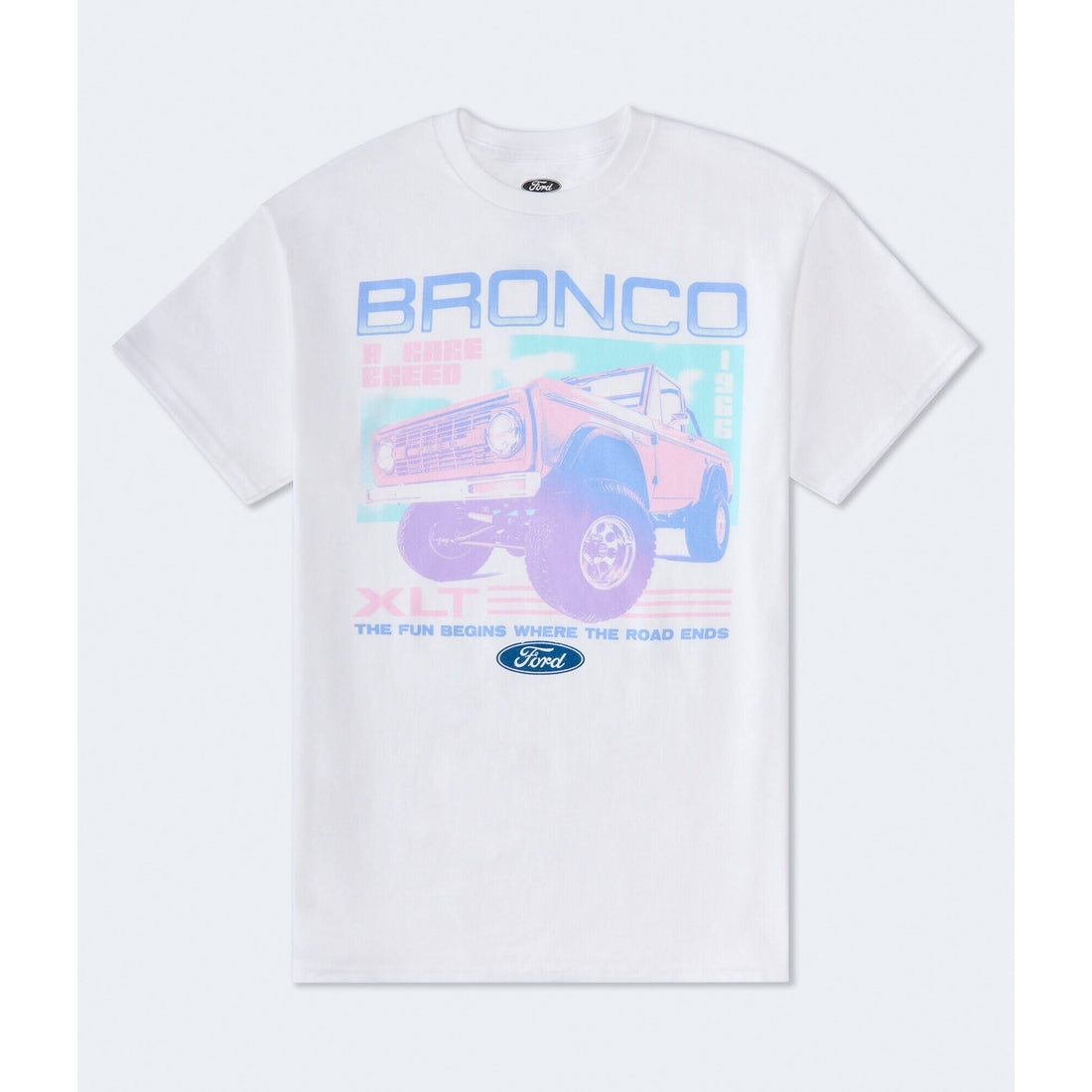 Aeropostale Womens' Ford Bronco Oversized Graphic Tee