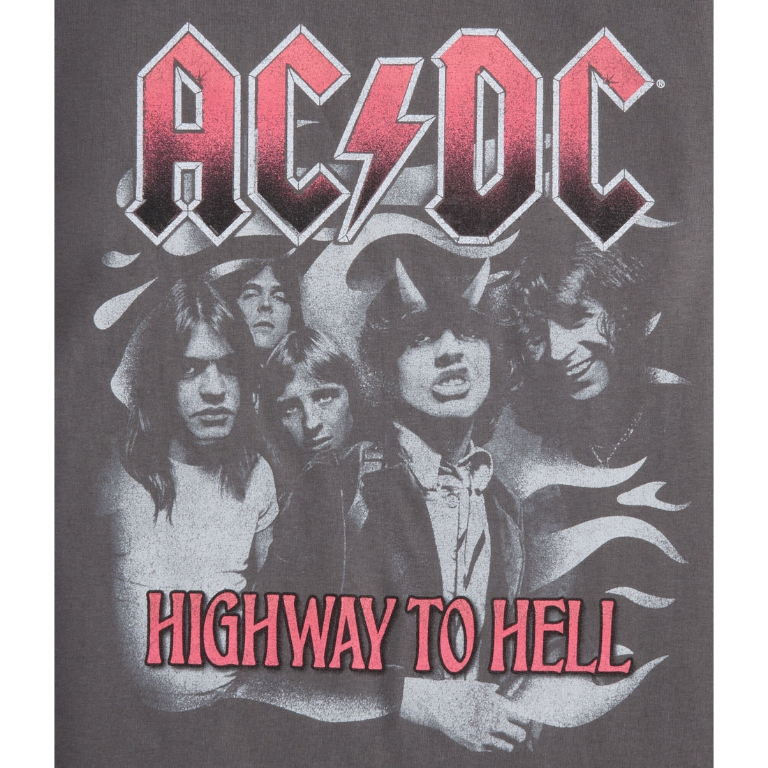 Aeropostale Womens' AC/DC Highway To Hell Oversized Graphic Tee