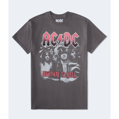 Aeropostale Womens' AC/DC Highway To Hell Oversized Graphic Tee