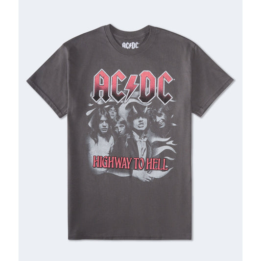 Aeropostale Womens' AC/DC Highway To Hell Oversized Graphic Tee