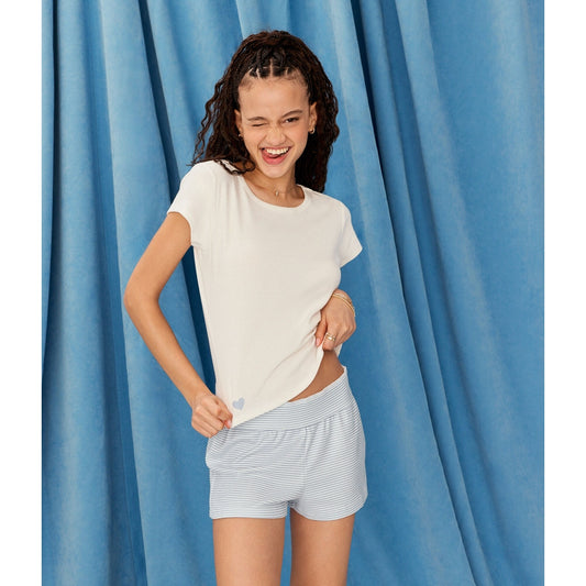 Aeropostale Womens' Demetra for Heart Sleep Tee